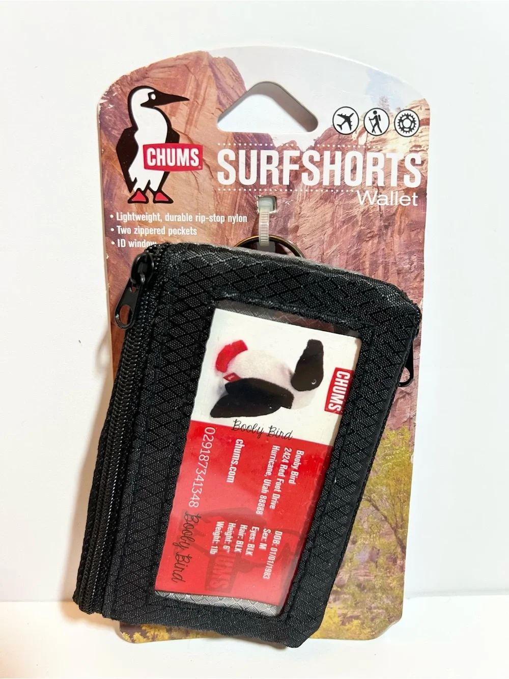 Chums Surfshorts Wallet - Solid Colors Collection, Lightweight Slim Wallet